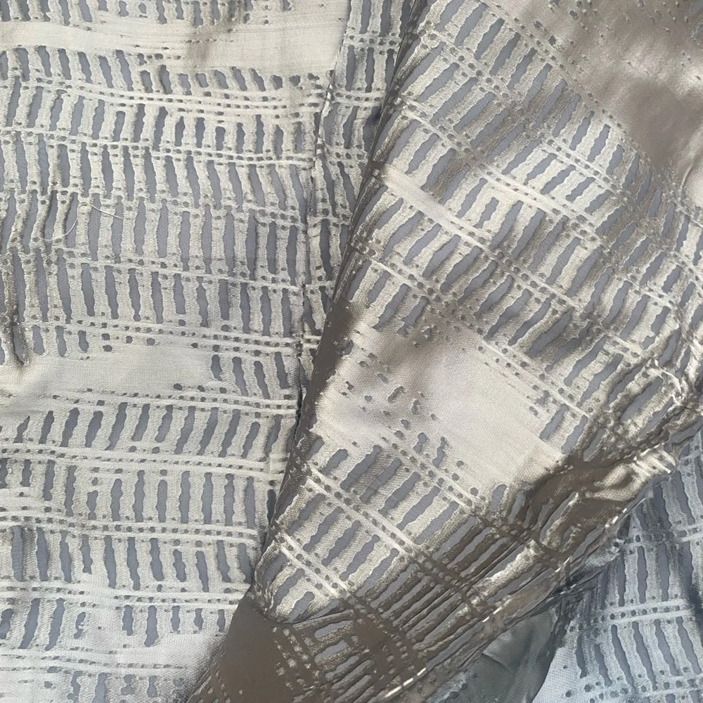 Donna Karan Home Vapor Collection Full / Queen Duvet Cover Gray New out of Pack